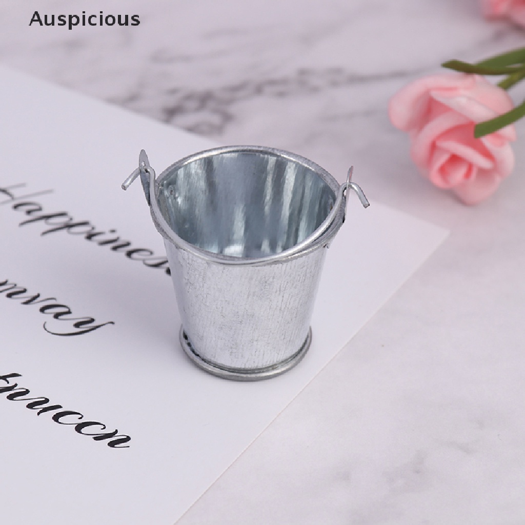 Xô Kim Loại Mini Trang Trí Nhà Búp Bê Tỉ Lệ 1 / 6