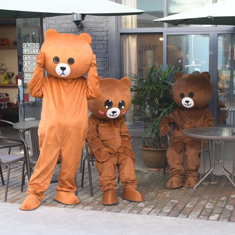đẹp bán hàng trực tiếp tại nhà máyngười nổi tiếng mạng gấu búp bê trang phục nâu Pikachu Kumamoto phim hoạt hìn