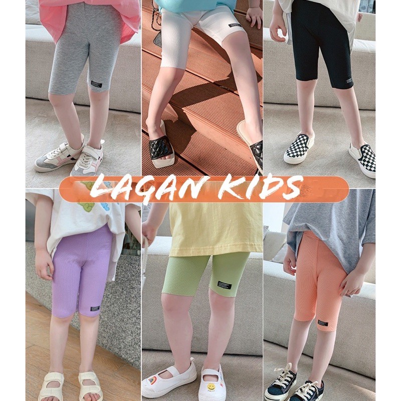 [SALE] Quần legging đùi dáng ôm thun co giãn 4 chiều cho bé gái (10-22kg)