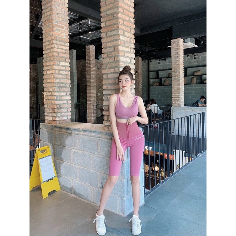 Quần ngố cài Latex gym,thể thao,yoga