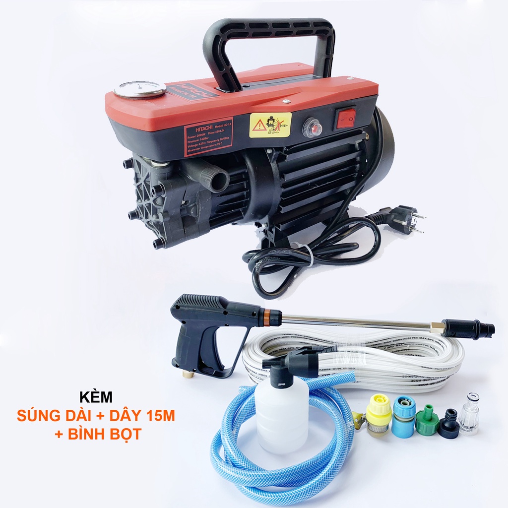 MÁY RỬA XE GIA ĐÌNH HI TA CHI CÔNG XUẤT 2300W [ CHÍNH HÃNG BẢO HÃNH 24 THÁNG]