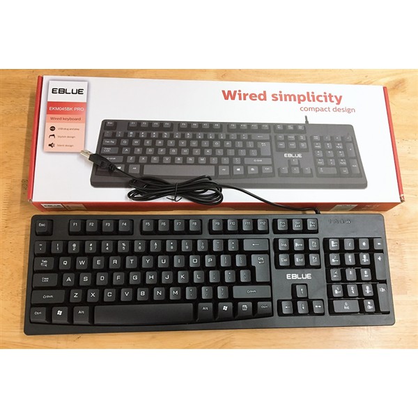 Bàn phím E-Blue EMK045BK Pro I I Màu đen I Keyboard Eblue EKM045 BK Pro Black