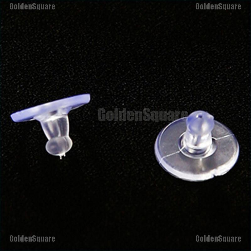 Set 50 Nút Silicone Mềm Chặn Khuyên Tai