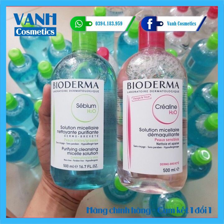 Nước Tẩy Trang Bioderma Crealine H2O 100ml - 500ml - 1000ml | BigBuy360 - bigbuy360.vn