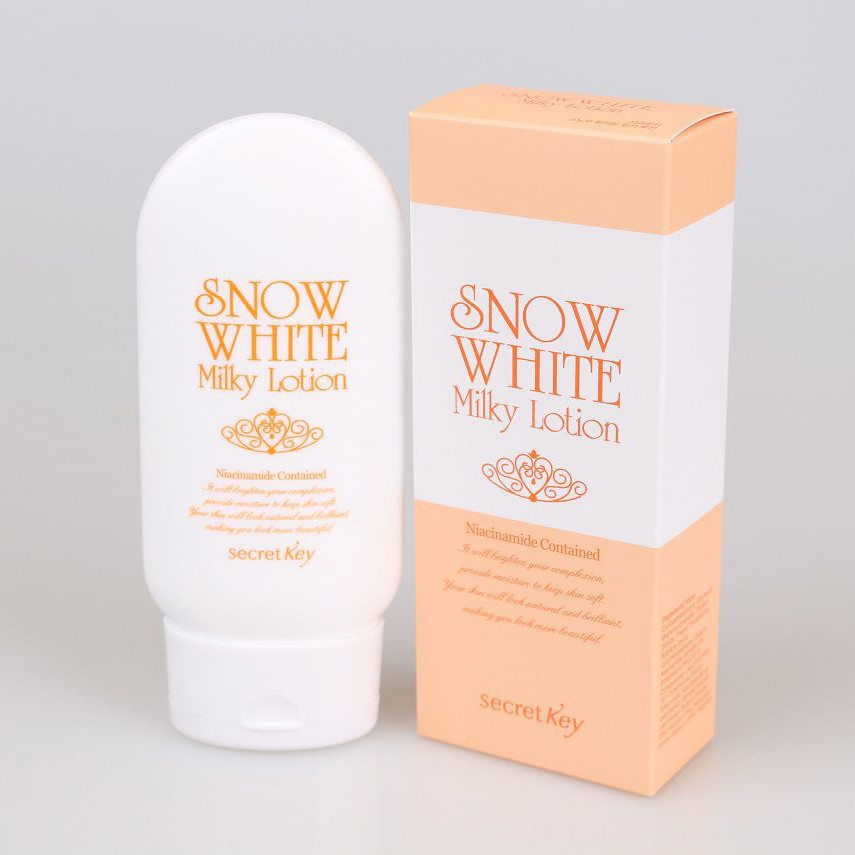 [Chính Hãng] Sữa Dưỡng Trắng Da Secret Key Snow White Milky Lotion 120ml