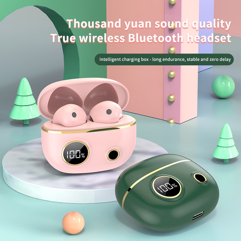 Tzuzl tws Tai Nghe bluetooth 5.0 Không Dây mini tws Phong Cách Thể Thao