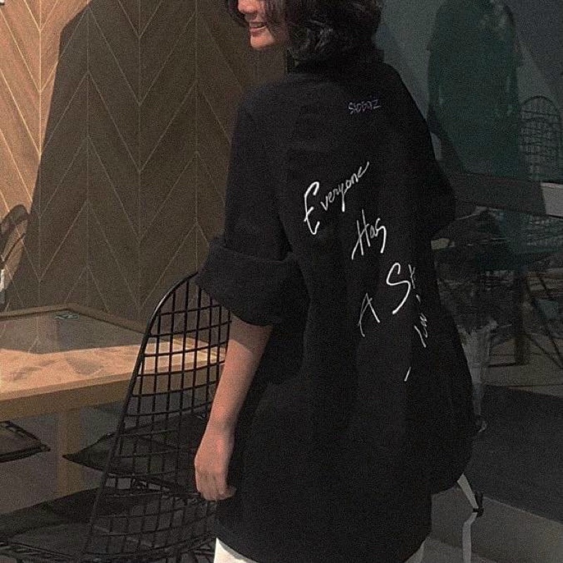 Áo Thun Tay Lỡ Unisex SADBOIZ Sad Story màu ĐEN/TRẮNG  Form Nam Nữ Unisex - Kiểu áo phông cổ tròn form rộng