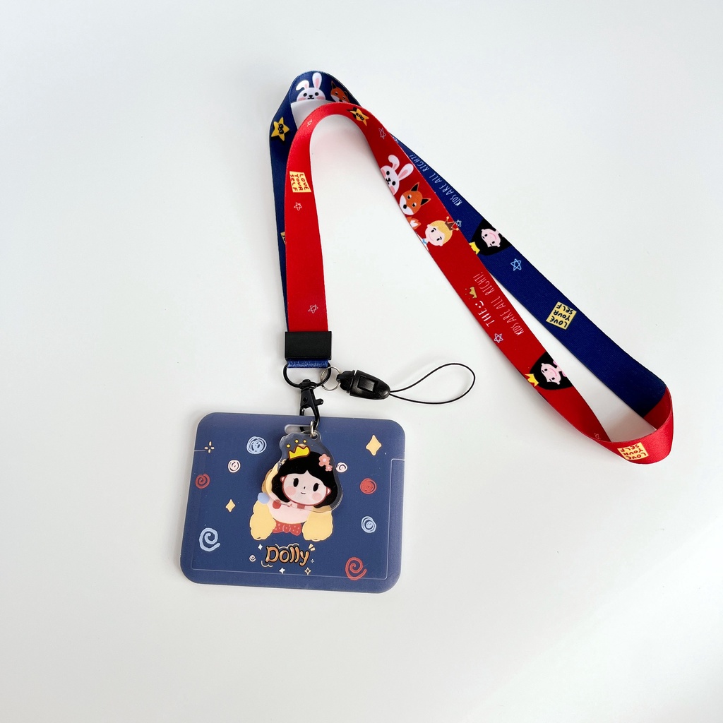 Bộ Thẻ Phân Loại Kèm Dây Đeo Họa Tiết Hoạt Hình Dành Cho Học Sinh