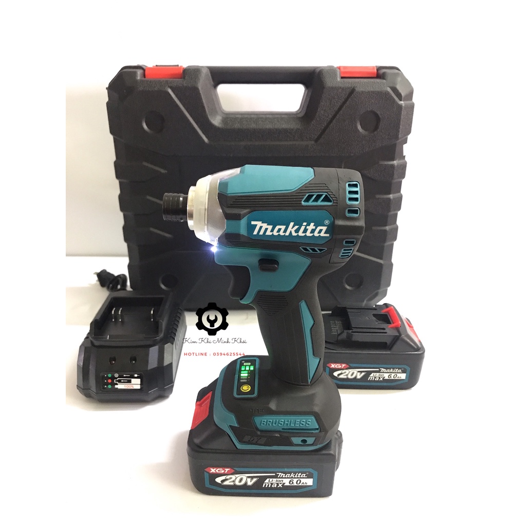 [sịn] Máy chuyên bắn vít 20V, máy bắn vít pin Makita hàng cao cấp, Pin 6AH