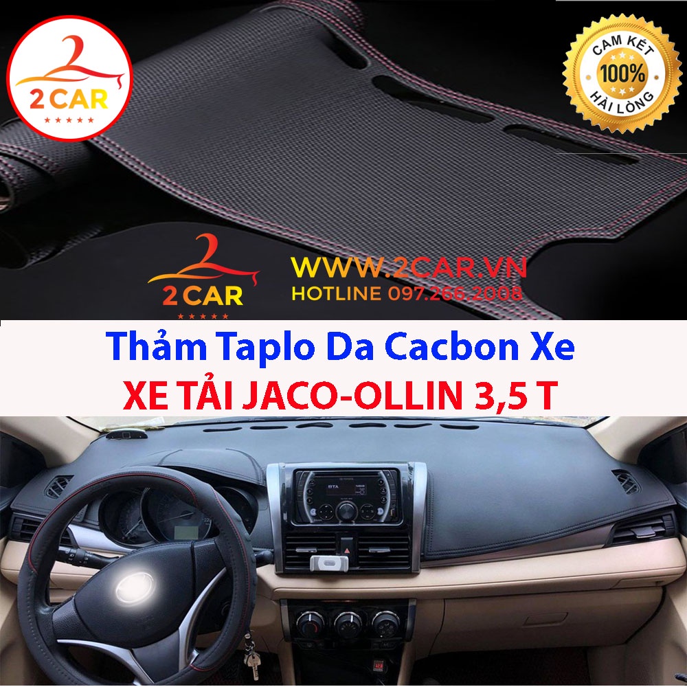 Thảm Taplo Da Cacbon THACO-OLIIN 3,5-5T chống nóng tốt, chống trơn trượt, vừa khít theo xe