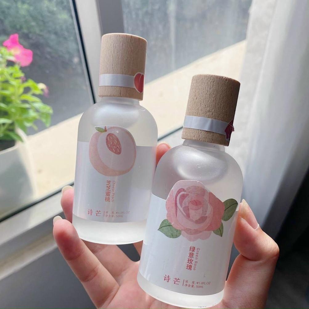 Nước Hoa Shimang Trà Thơ Vỏ Mờ Nắp Gỗ Sang Trọng 50ML KING DC mỹ phẩm nội địa trung-bodymist | Thế Giới Skin Care