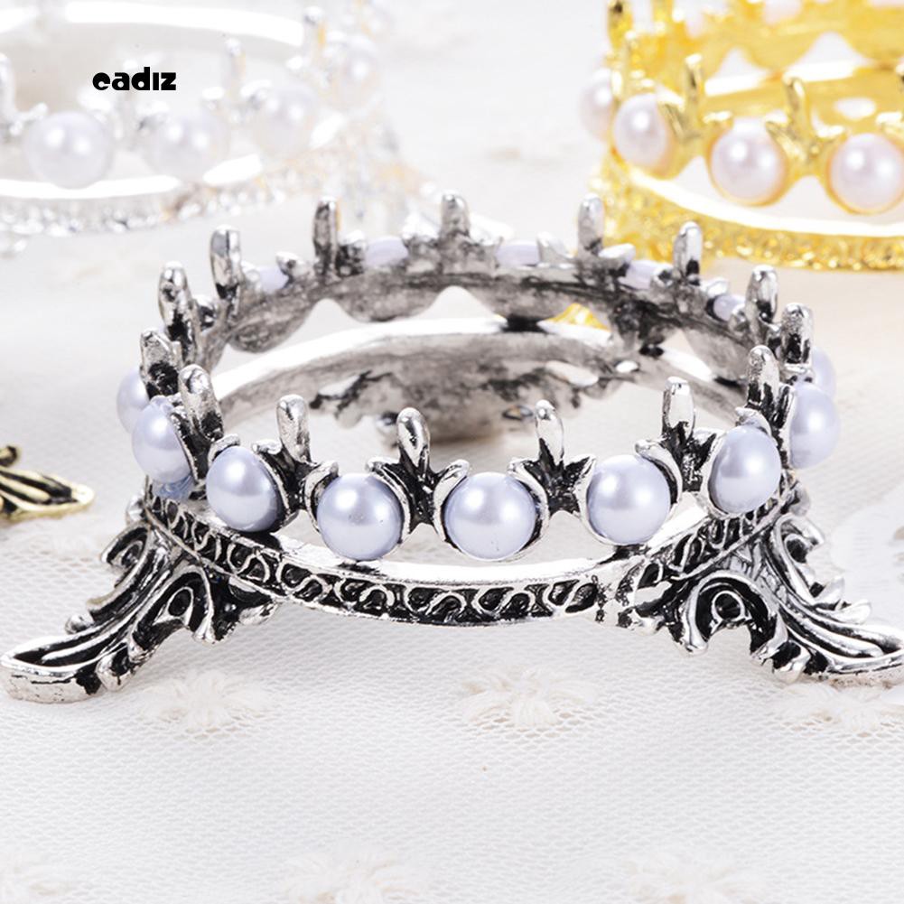 [Hàng mới về] Giá đỡ cọ vẽ móng nghệ thuật bằng kim loại với thiết kế đính ngọc trai giả bắt mắt chuyên dụng