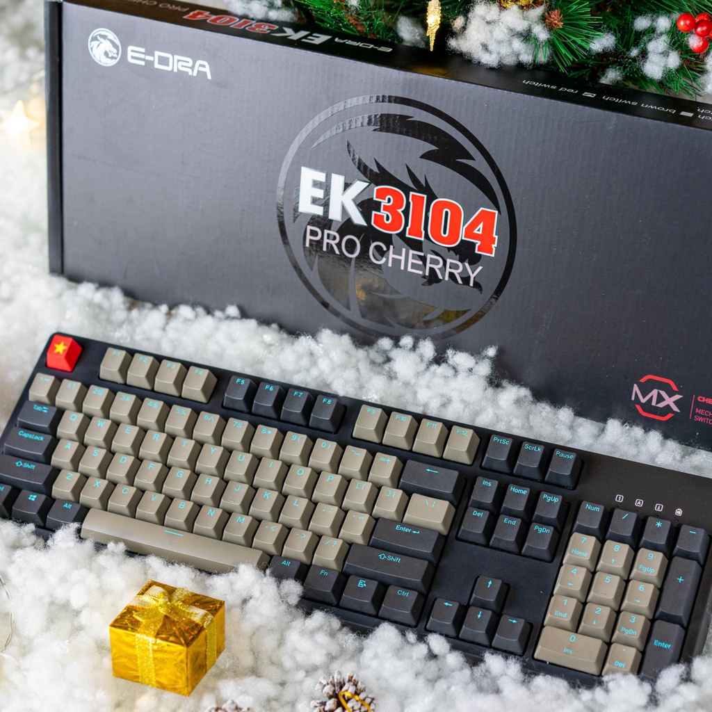 Bàn Phím Cơ Gaming E-DRA EK3104 Pro Cherry