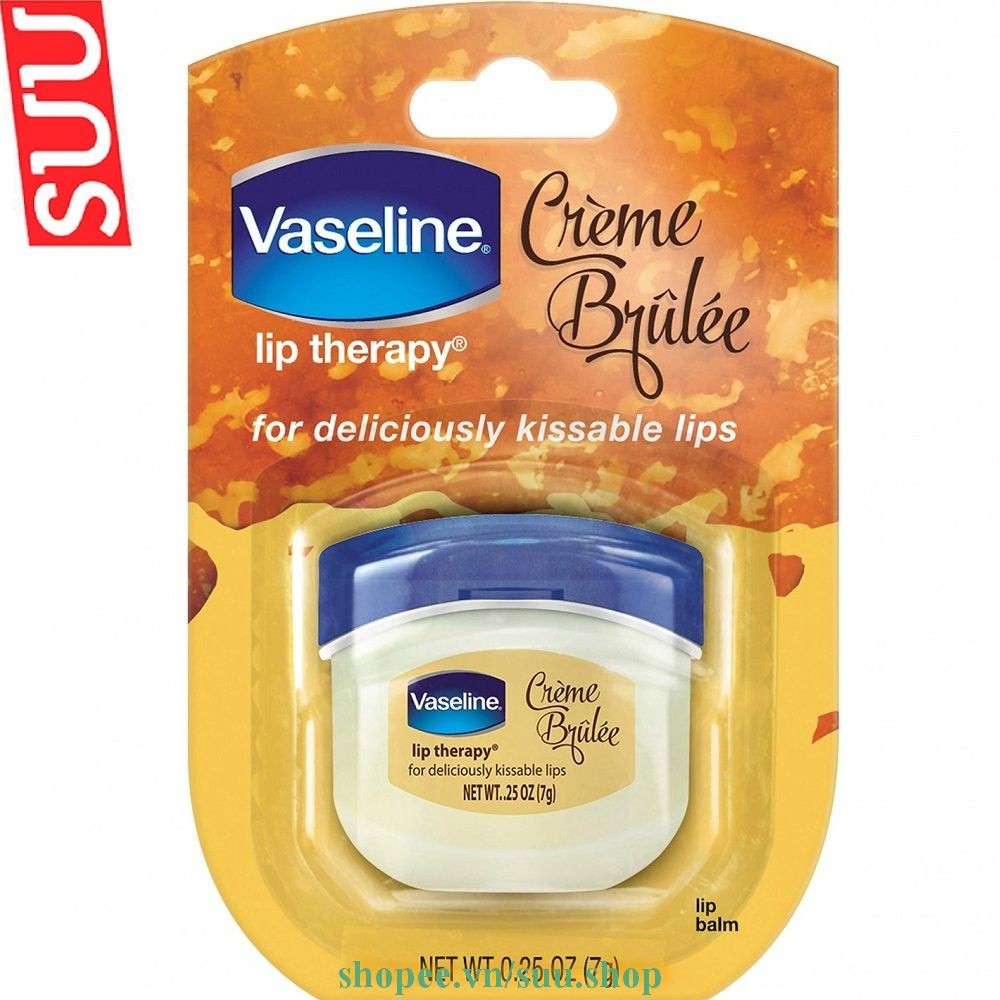 Dưỡng Môi Vaseline 7g Creme Brulee suu.shop cam kết 100% chính hãng | BigBuy360 - bigbuy360.vn