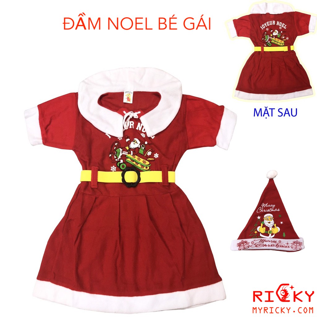 Bộ quần áo, trang phục Noel Cao Cấp cho bé, Mẫu mới 2021 [Đủ Bộ: Quần - áo- Dây Lưng- Nón][Đủ Size]