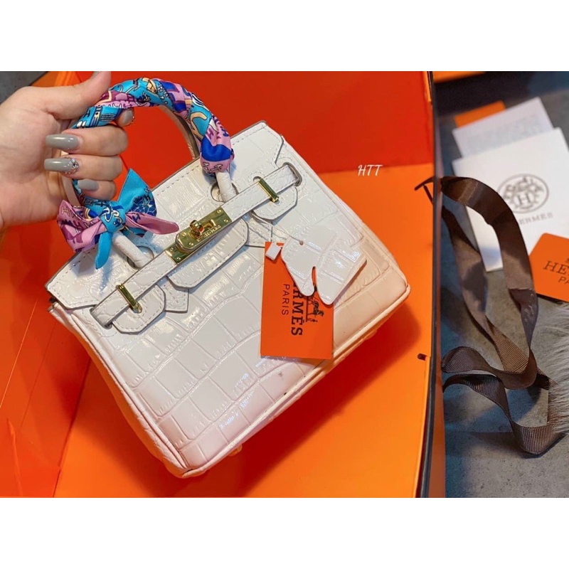 Túi cầm tay Hm mini da rắn