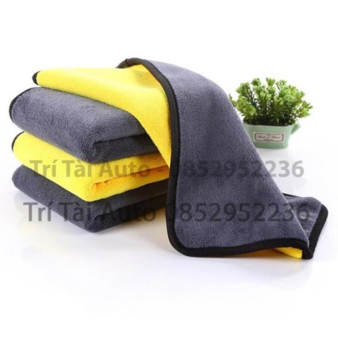Khăn lau ô tô xe hơi 2 lớp chất vải mềm mịn