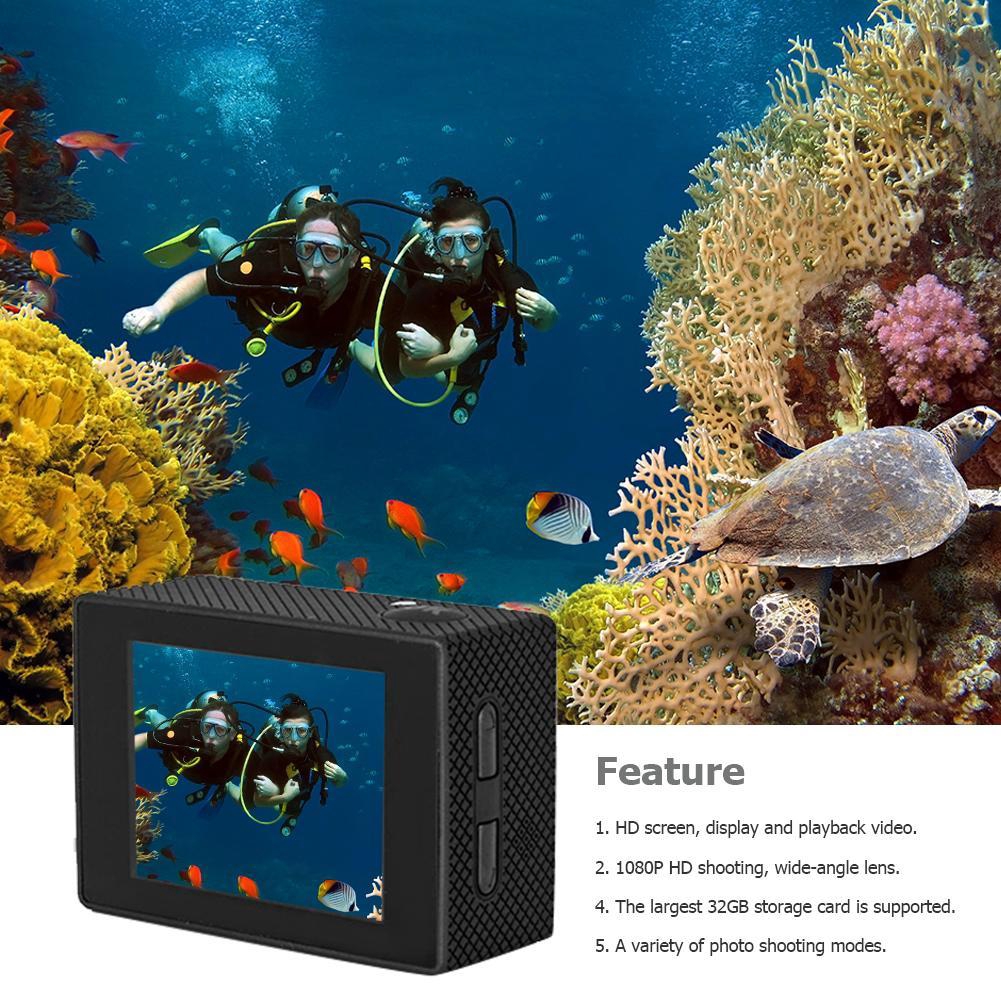 G22 Action Camera 30m Waterproof HD 1080P 2.0inch LCD 120 Degree Camera