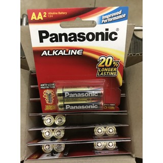 Pin AA Panasonic Alkaline LR6T/2B-V vỉ 2 viên