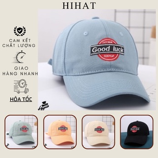 Mũ lưỡi trai form đẹp thêu chữ đơn giản Good Luck nón kết phong cách unisex dành cho cả nam và nữ LT658
