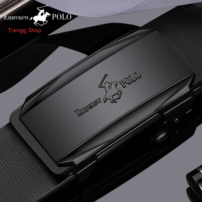 Thắt Lưng Nam Da Bò Cao Cấp Emrenew Polo 2 Lớp Full hộp Đựng Bảo Hành 12 Tháng
