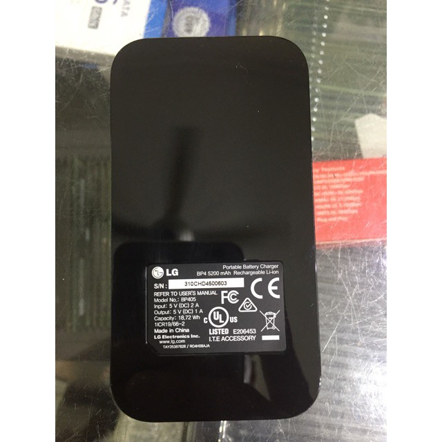 Pin sạc dự phòng LG BP4 5200mAh mới 100%