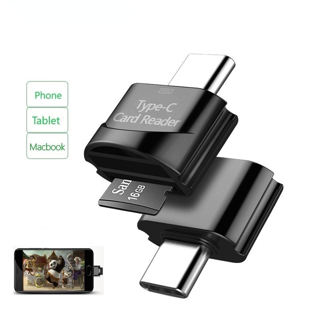Đầu Đọc Thẻ OTG Loại C Sang SD TF USB C