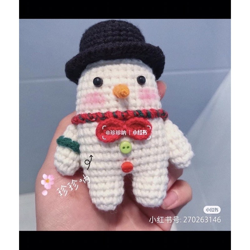 Bộ thú noel siu cute làm băng len handmade