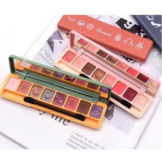 DE Phấn mắt 8 ô Lameila soft eye shadow Tone màu siêu nóng 8 AO27