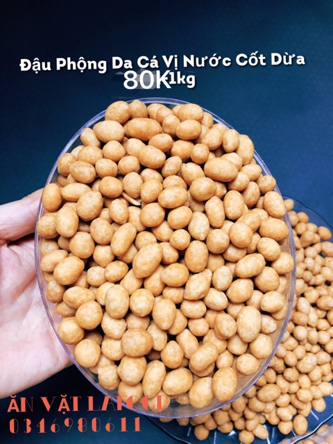 1KG ĐẬU PHỘNG DA CÁ VỊ NƯỚC CỐT DỪA LOẠI 1 ( GIÒN THƠM)