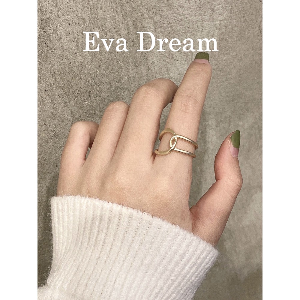Nhẫn nữ kiểu dáng vô cực, mạ bạc 925, phong cách Vintage, N8 Eva Dream