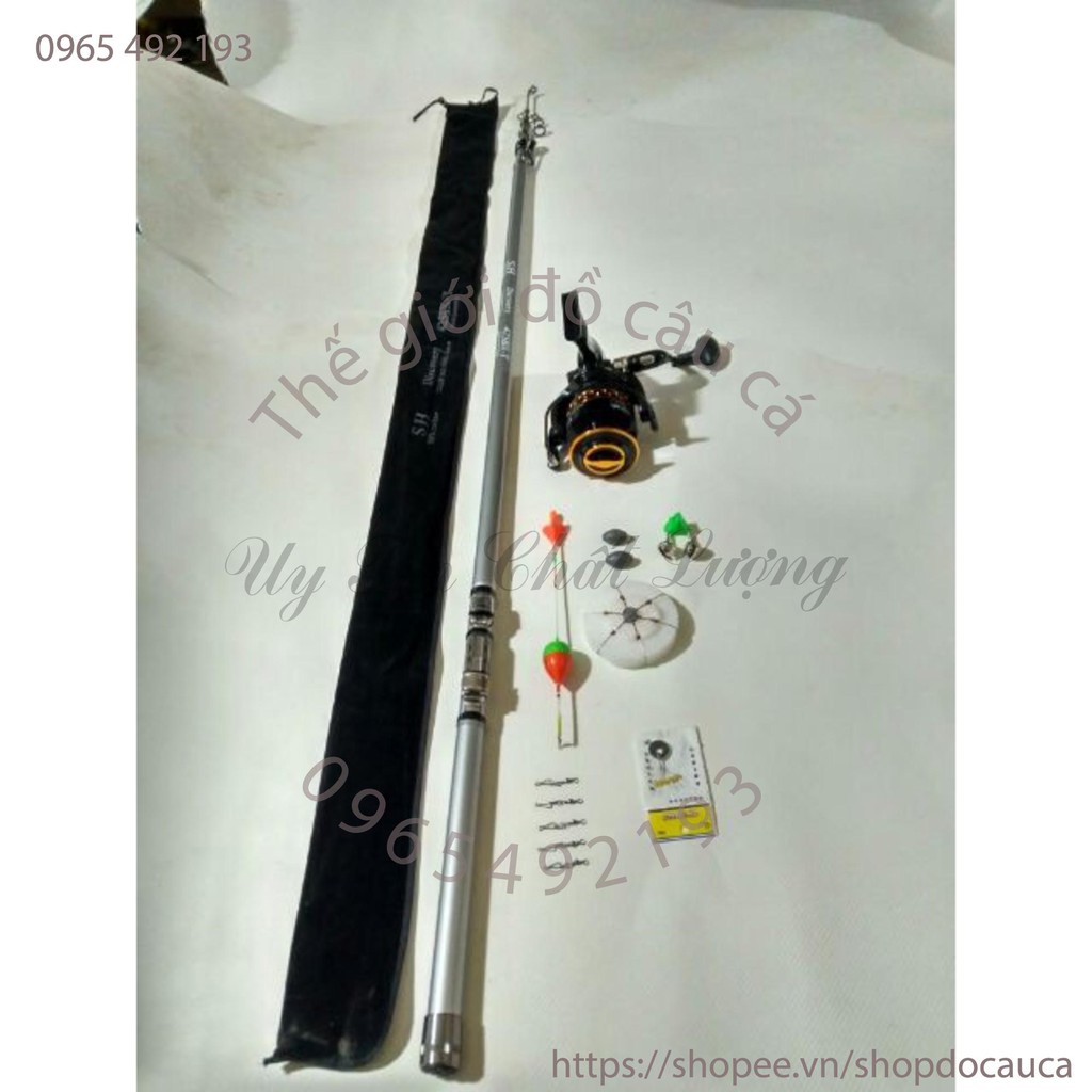 [Nhập mã MASO100K - giảm 10% - đơn trên 400K] Bộ cần câu lục SH Discovery BX-T Máy AD9000 tặng phụ kiện ( rẻ vô địch )