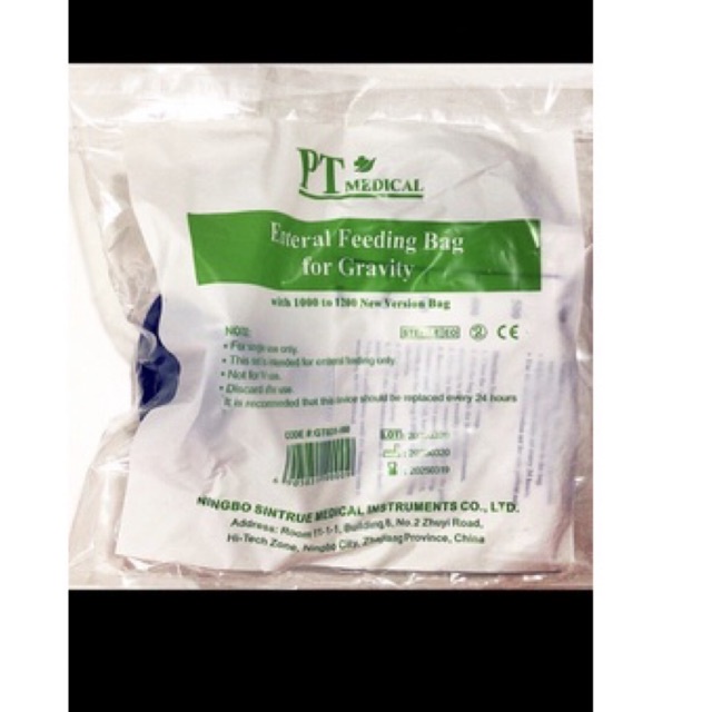 Túi Súc Ruột Enema thải độc đại tràng, túi cho ăn 1200ml