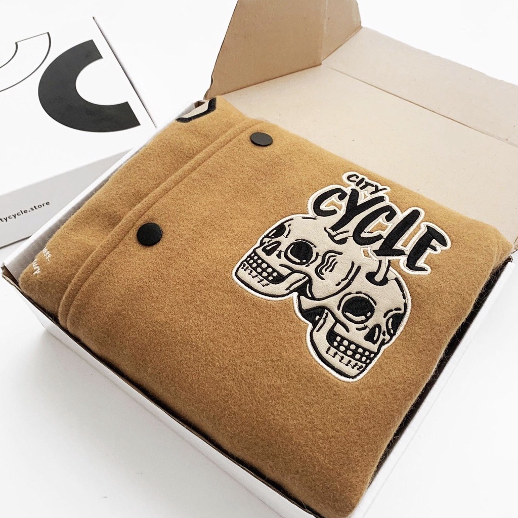 Áo khoác bomber nam,nữ varsity jacket DOFN Jiang Store - Áo khoác bóng chày unisex form rộng cao cấp