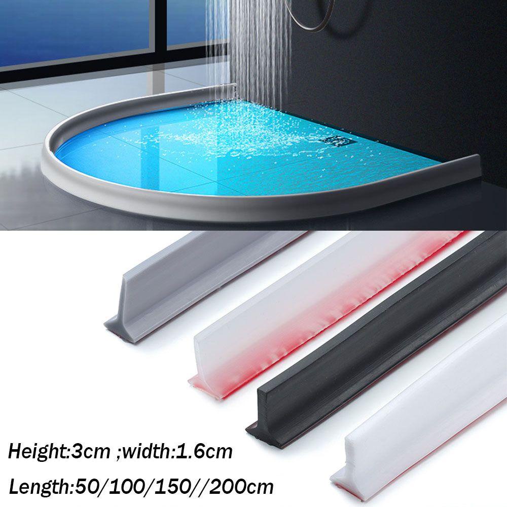 UUMIR Dải chặn nước bằng silicone chống trượt tiện dụng cho nhà tắm