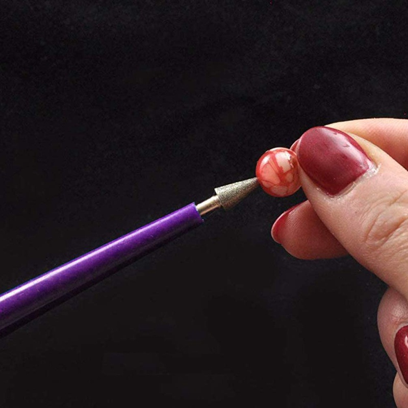 Bộ doa hạt 5PCS Bộ kim cương có đầu nhọn hạt doa hạt cườm Công cụ mở rộng lỗ cho hạt gỗ kim loại nhựa thủy tinh