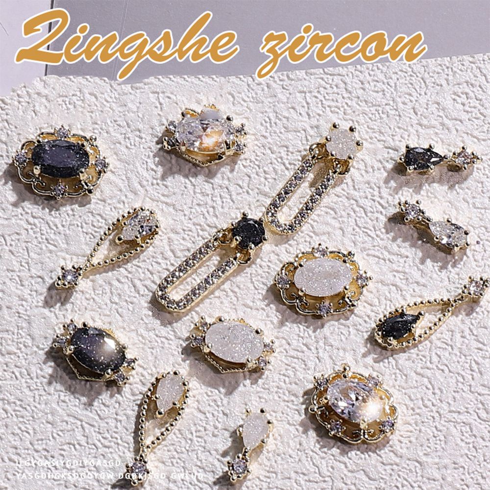 [Hàng mới về] Phụ kiện đính đá zircon 3D trang trí móng tay nghệ thuật sang trọng DIY