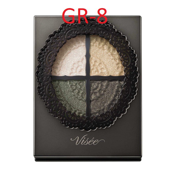 Bảng phấn mắt Visee Rich Glossy Rich Eyes 4.7 gr chứa vàng nguyên chất 4971710247817 nhật bản nội địa