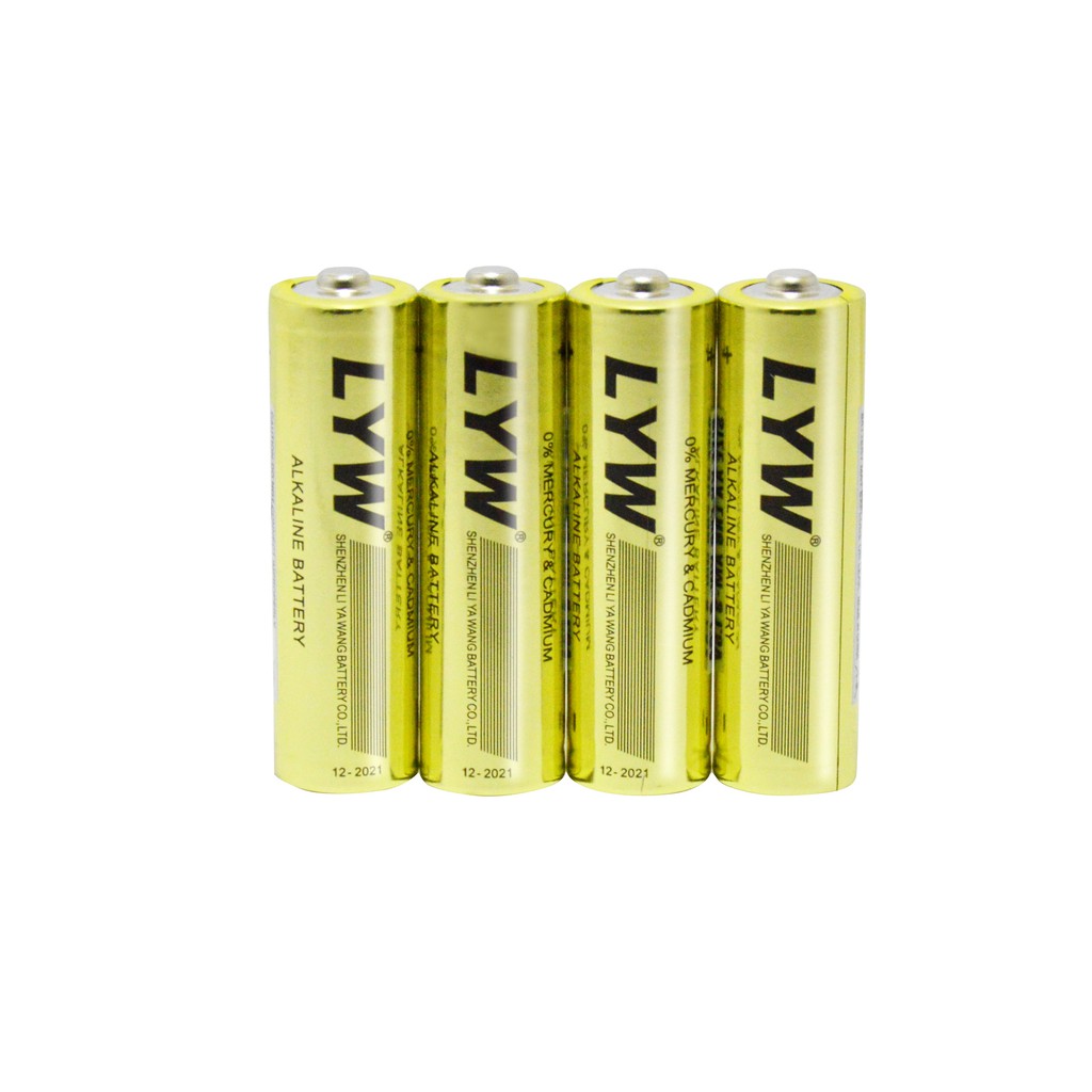 Pin tiểu AA Alkaline 1.5V LYW dùng cho những thiết bị có nhu cầu về hiệu điện thế cao như máy ảnh, máy đo huyết áp