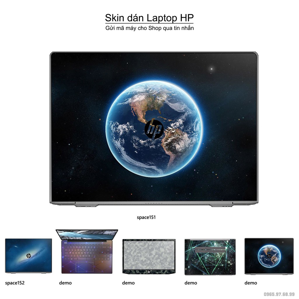 Skin dán Laptop HP in hình không gian _nhiều mẫu 26 (inbox mã máy cho Shop)