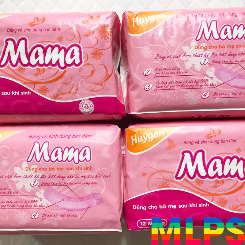 Băng vệ sinh mama cho mẹ sau sinh 12 miếng