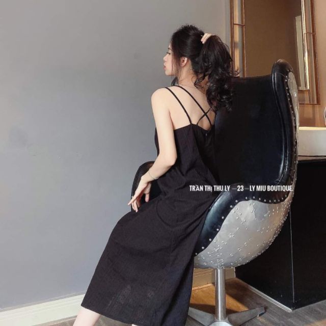 Đầm maxi 2s chéo lưng