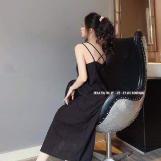 Đầm maxi 2s chéo lưng