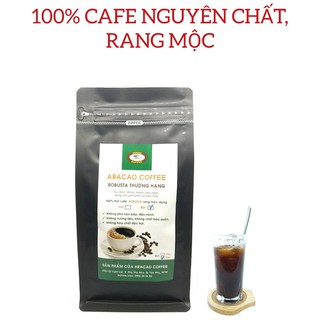 Cà phê nguyên chất , ROBUSTA- ARACAO COFFEE, cafe rang xay, pha phin và pha máy [ gói 50g]