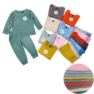 bộ thun lạnh minkymom trơn mầu