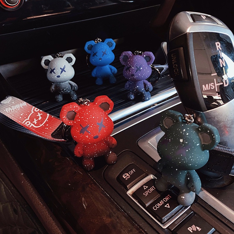 Móc khóa hình gấu Teddy dây vải siêu xinh phù hợp làm quà tặng bạn bè - GSK145