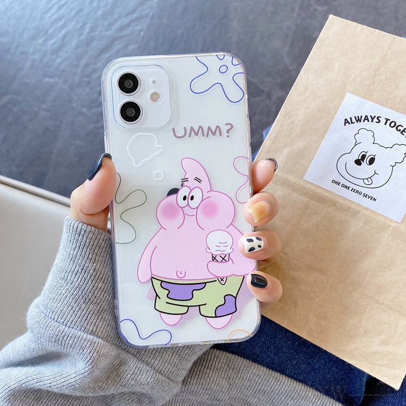 Soft Case Xiaomi Poco F2 Pro Redmi 8A 7A 7 6A 5 Plus K30 Ultra K20 K30 Pro Zoom Redmi Note 5 6 7 8 Pro Casing Cute Patrick Star Cartoon SpongeBob TPU Slim Transparent Clear Back Cover