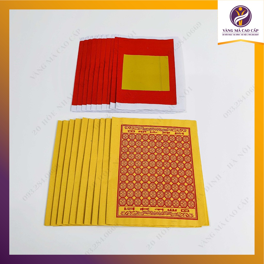10 Lễ tiền vàng loại đặc biệt đầy đủ nhất gồm tiền việt vàng đỏ tiền xu đi lễ cúng rằm mùng 1 VM9