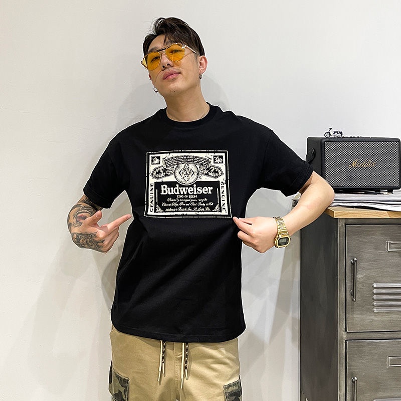 Áo Thun Nam Tay Ngắn In Hình Phong Cách Retro