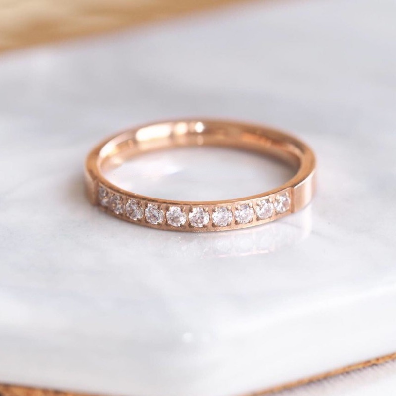 Nhẫn bạc 925 nữ đính đá đẹp đơn giản Duyson Silver